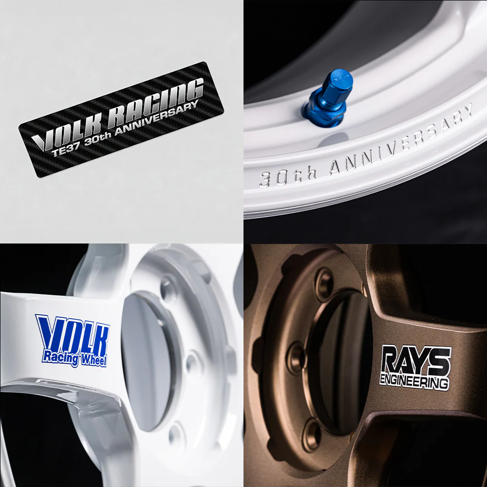 Volk Racing TE37 Ultra Large P.C.D. 30th Anniversary Sticker 22" - Image 4